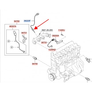 Cảm biến nhiệt độ khí xả Hyundai Solati 14