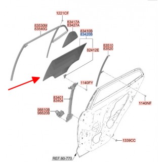 Kính cửa sau phải Hyundai Creta 22