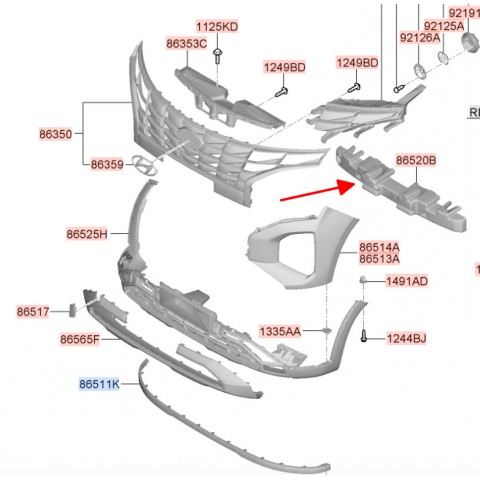 Đệm giảm chấn ba đờ xốc trước Hyundai Creta 22