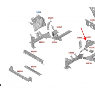 Khung xương tai xe trái Hyundai Creta 22