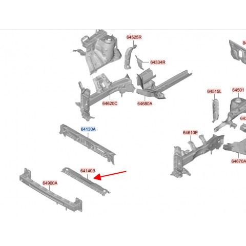 Khung xương két nước phía dưới Hyundai Creta 22