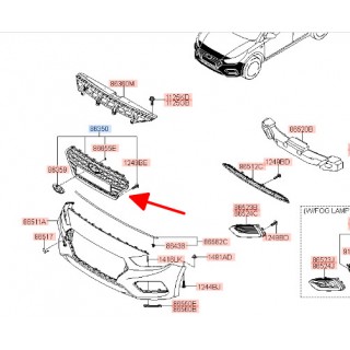 Mặt ca lăng Hyundai Accent 18