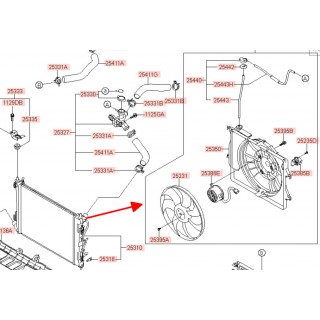 Cụm quạt làm mát két nước Hyundai Accent 18