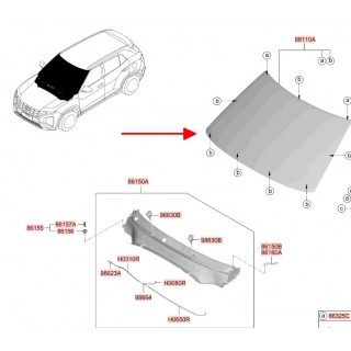 Kính chắn gió Hyundai Creta 2022