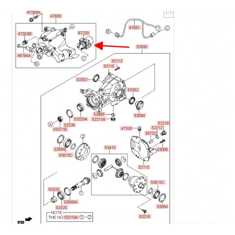 Mô tơ điều khiển cầu Hyundai Santafe 12