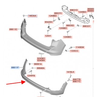 Ba đờ xốc sau phần dưới Tucson 18