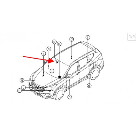 Cảm biến gạt mưa Hyundai Santa Fe 12