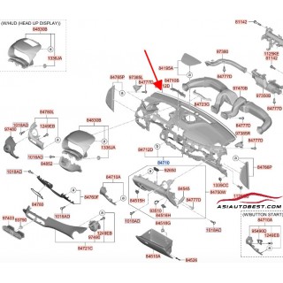 Bảng táp lô Hyundai Kona 18