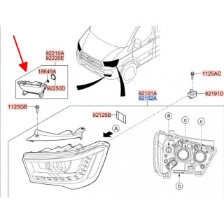 Đèn gầm phải Hyundai Solati 14